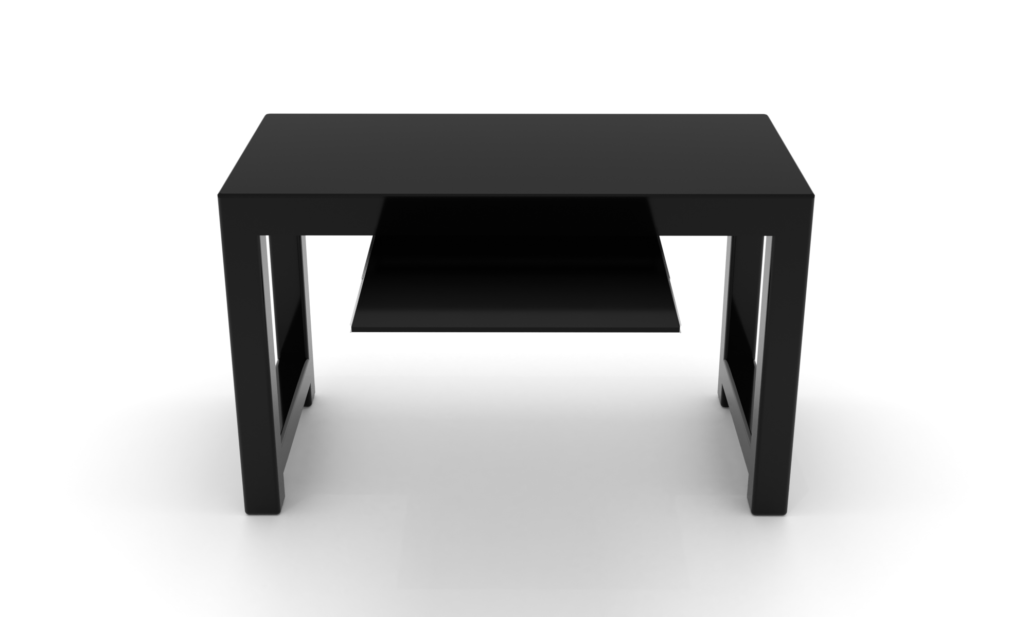 Скляний комп'ютерний стіл Ріоха black +