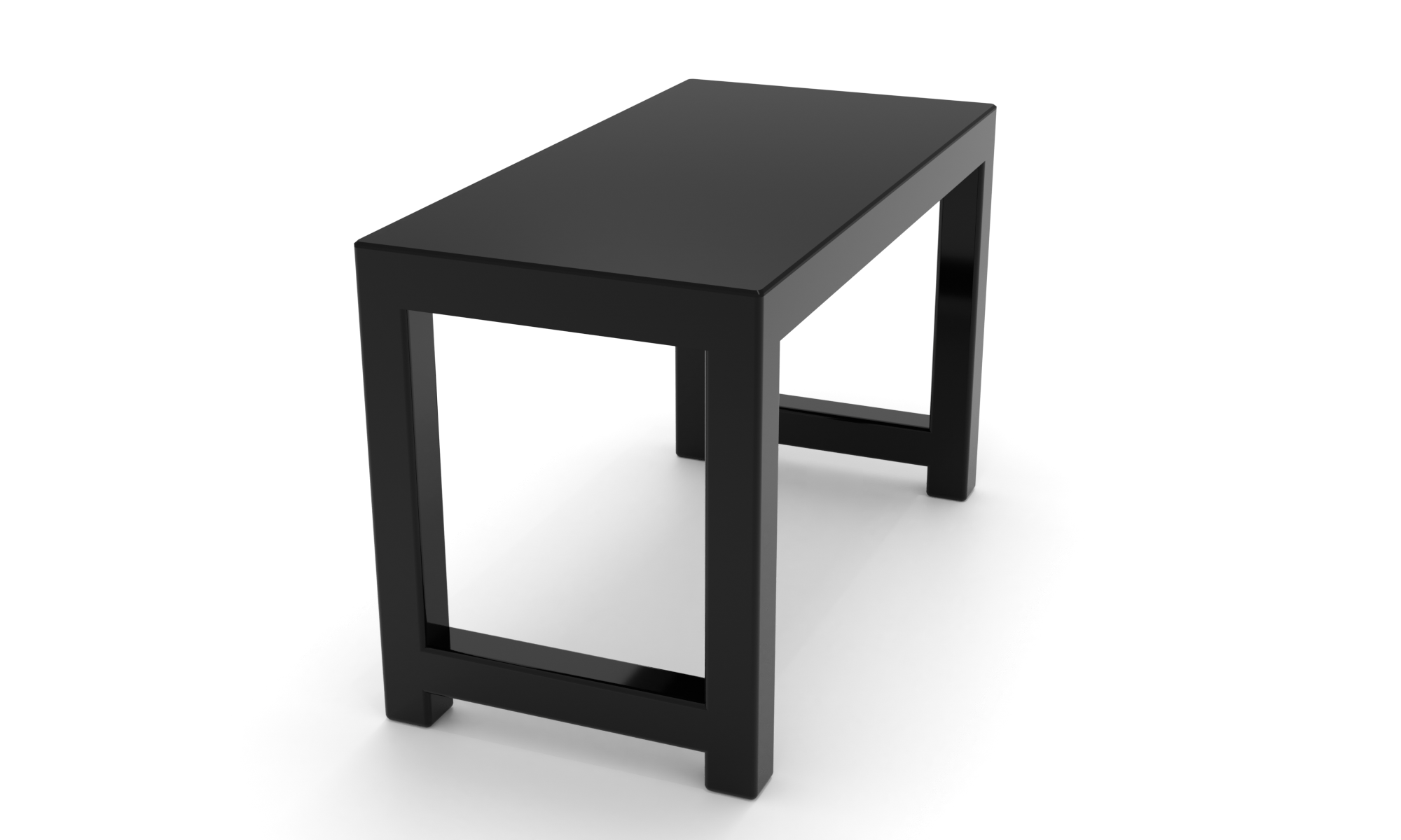 Скляний комп'ютерний стіл Ріоха black